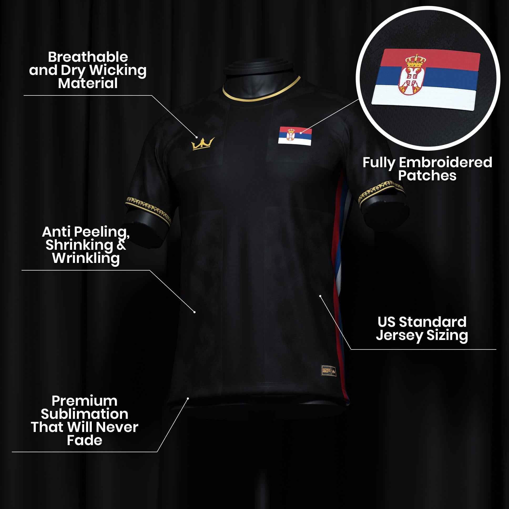 Custom Serbia Limited Edition Heritage Custom Football Jersey