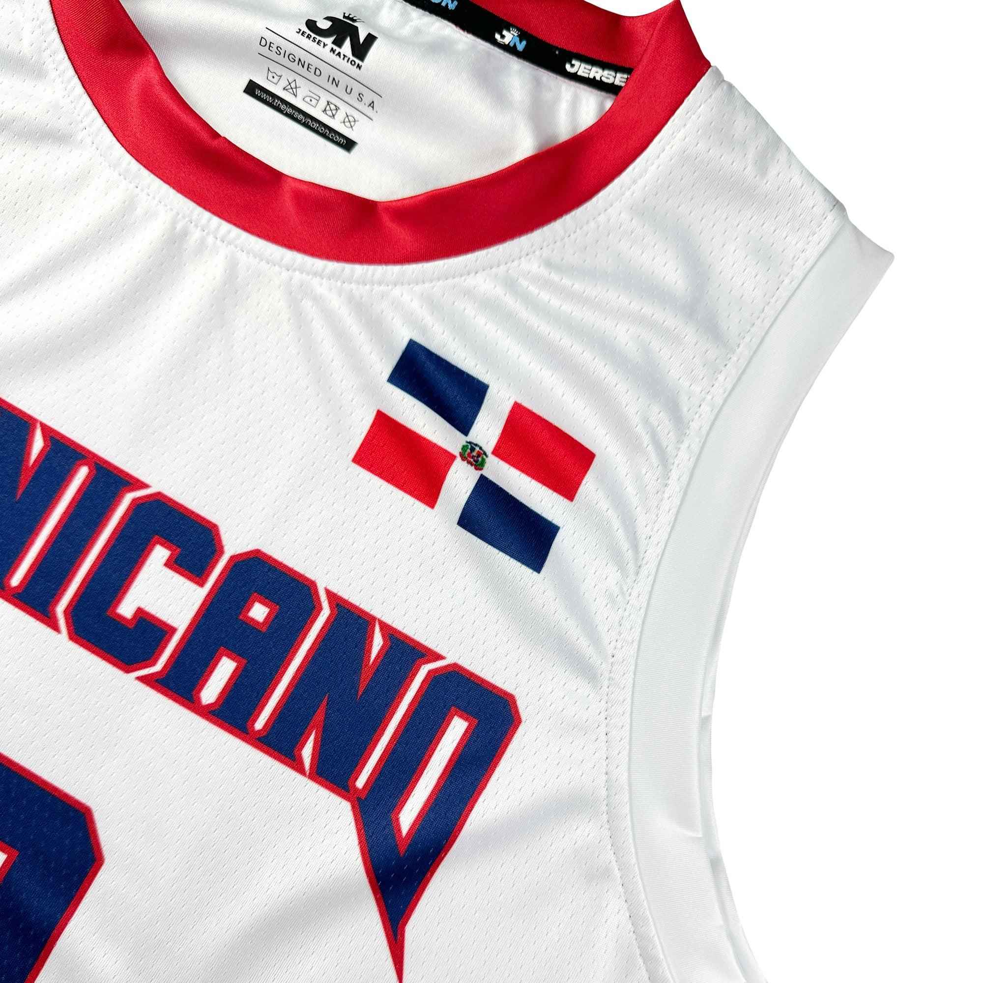 Custom Dominican Republic Heritage Custom Basketball Jersey