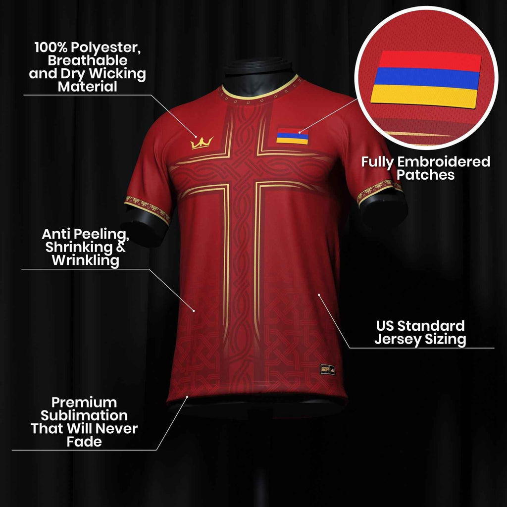 Custom Armenia Heritage Custom Football Jersey