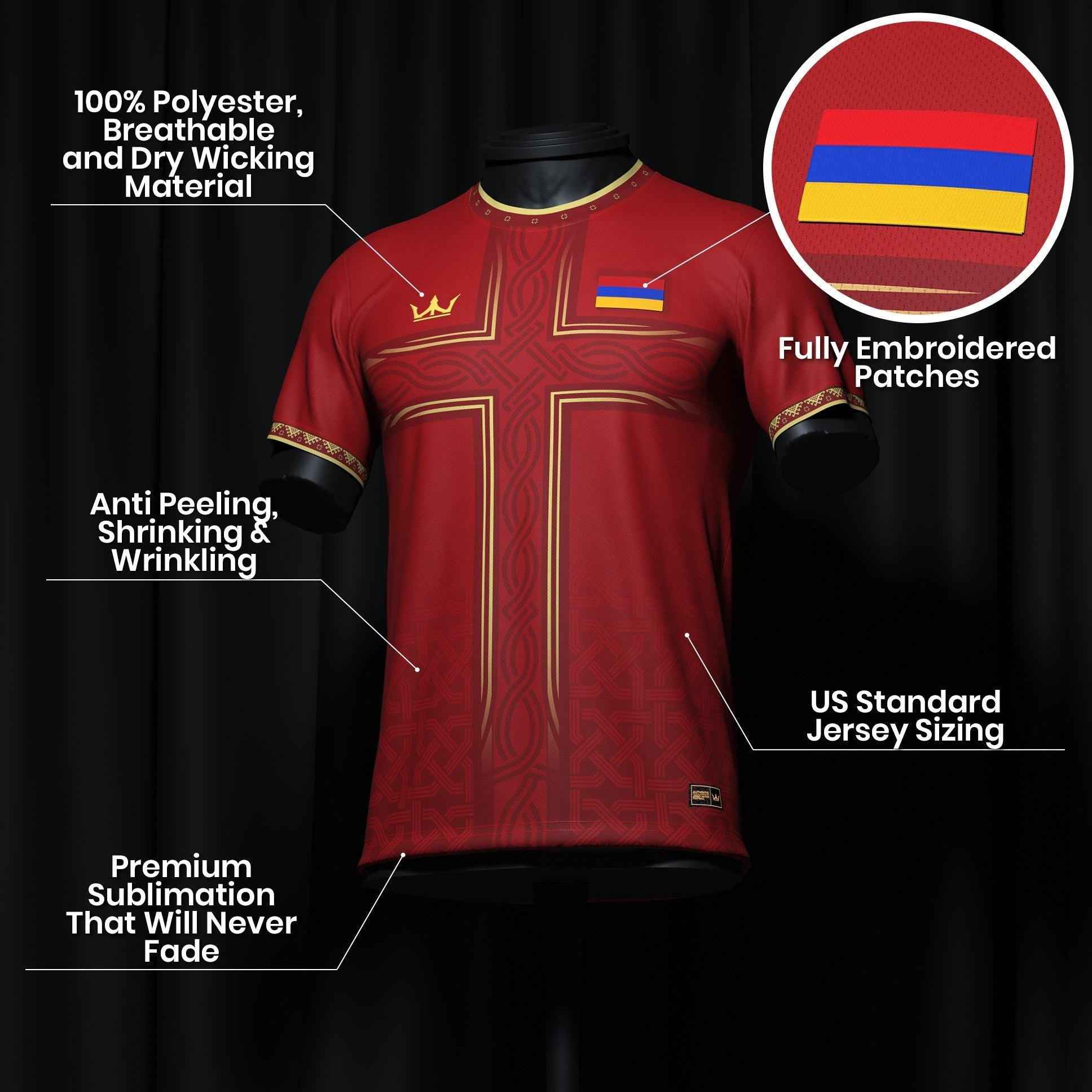 Custom Armenia Heritage Custom Football Jersey