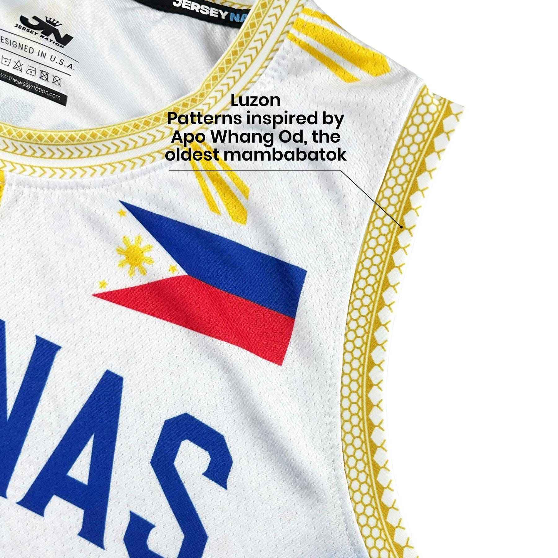 Custom Philippines 'Luzviminda' Custom Basketball Jersey