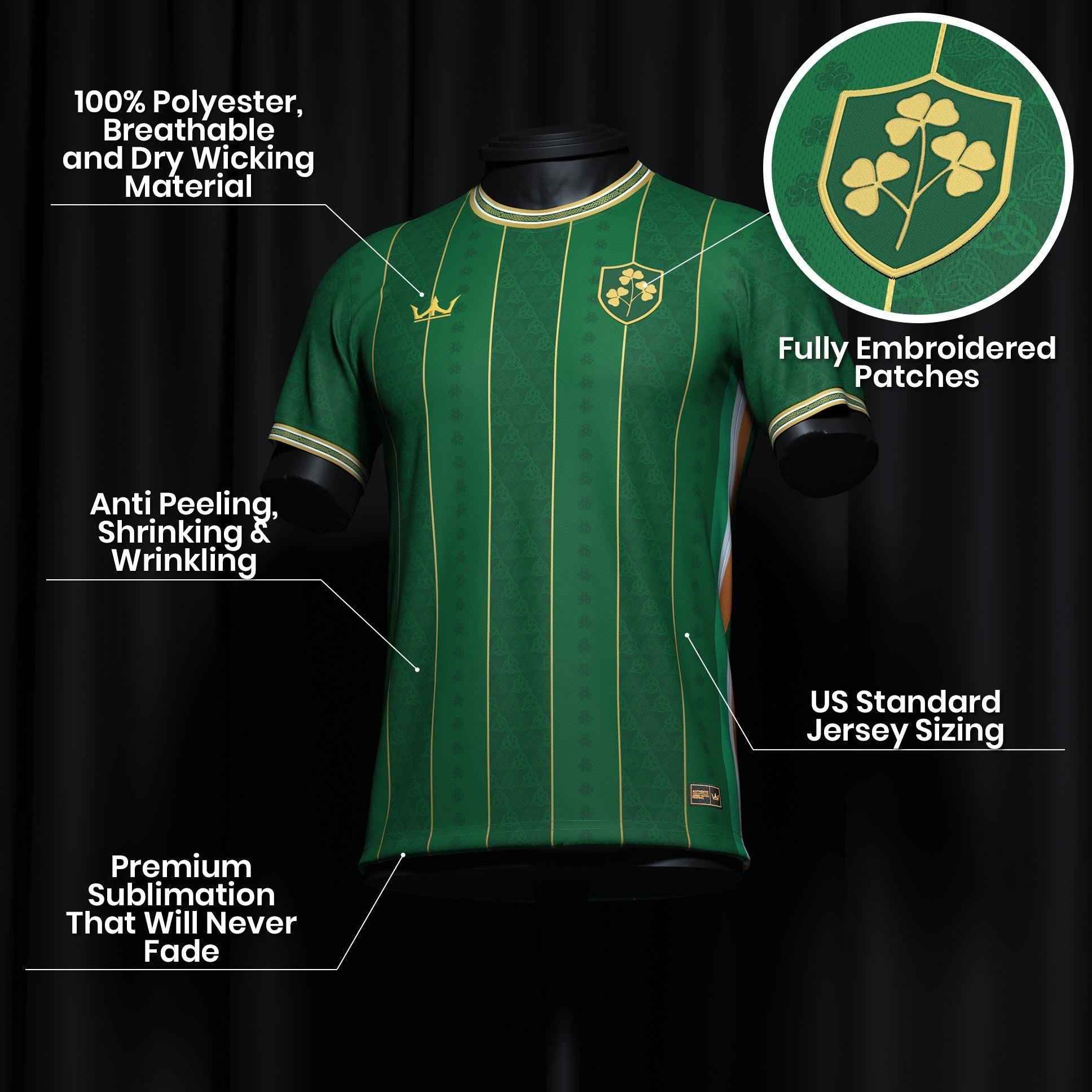 Custom Ireland Heritage Custom Football Jersey