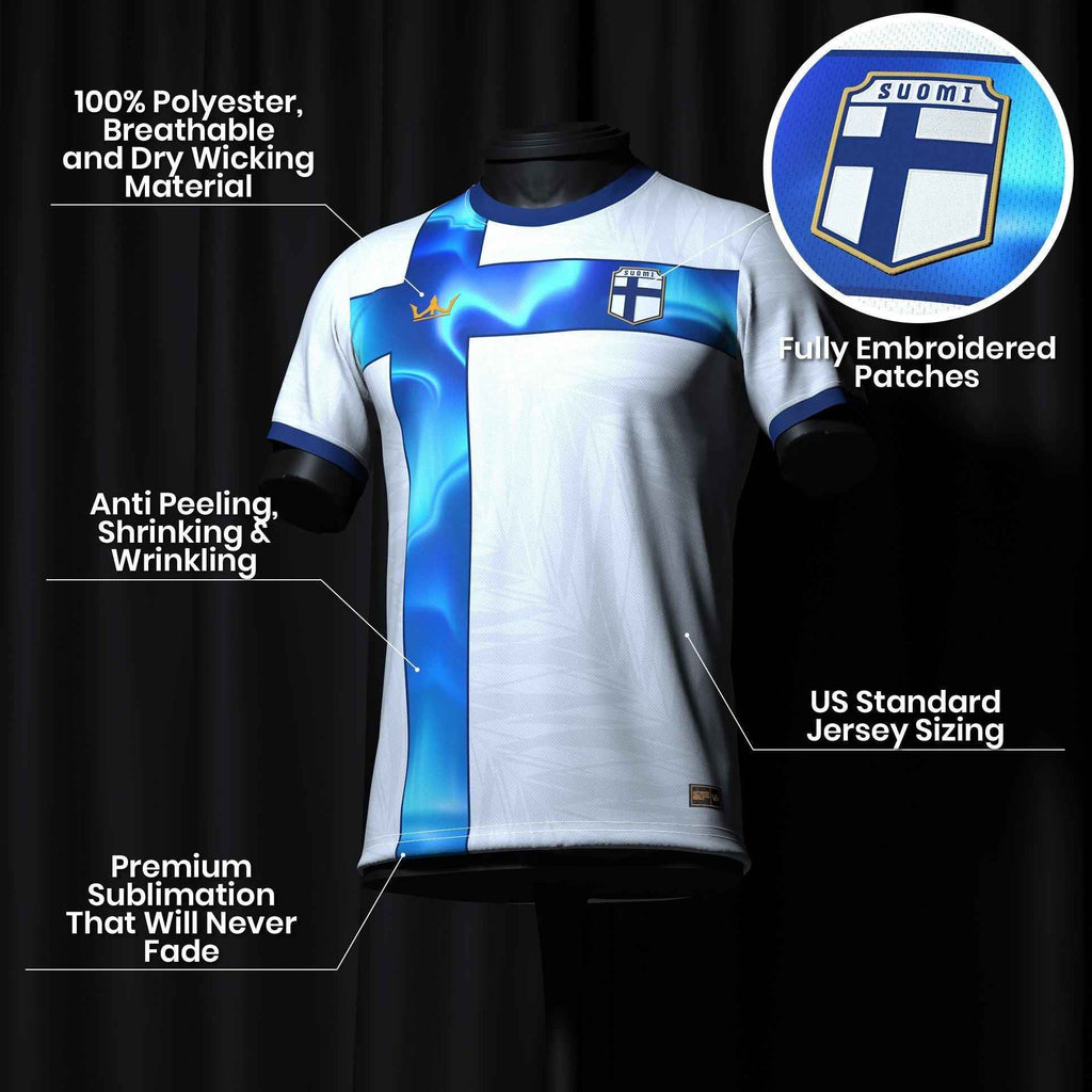 Custom Finland Heritage Custom Football Jersey