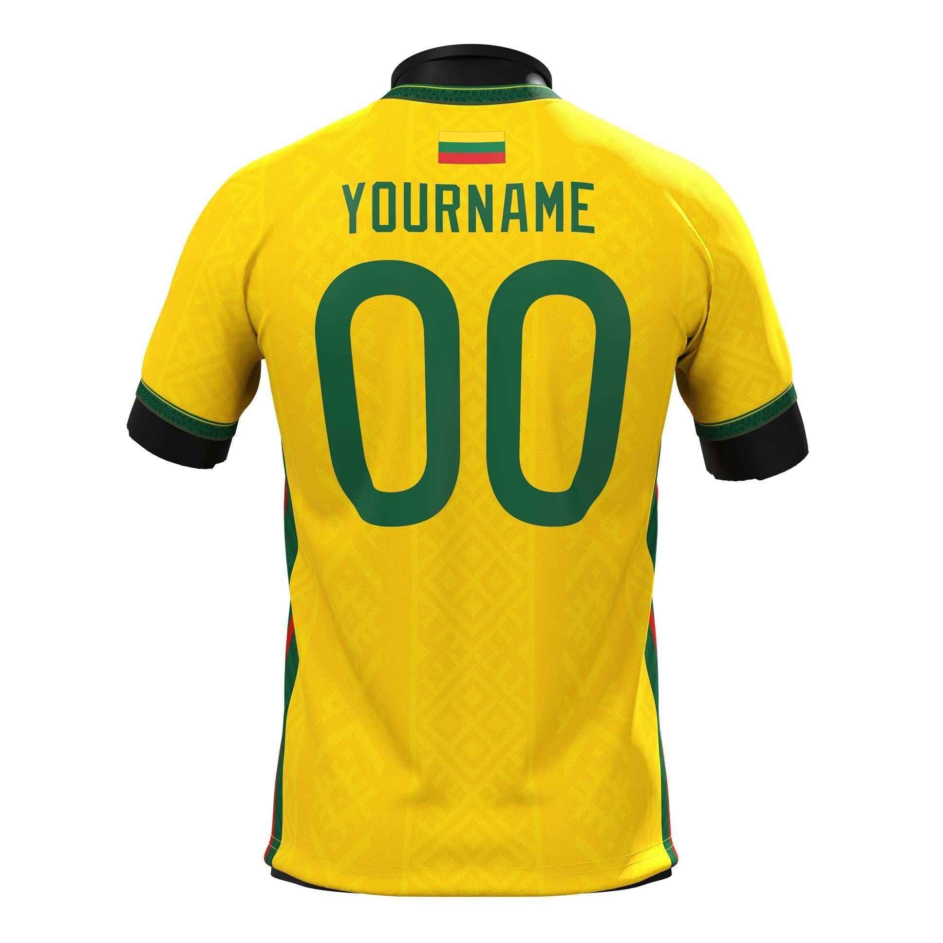 Custom Lithuania Heritage Custom Football Jersey