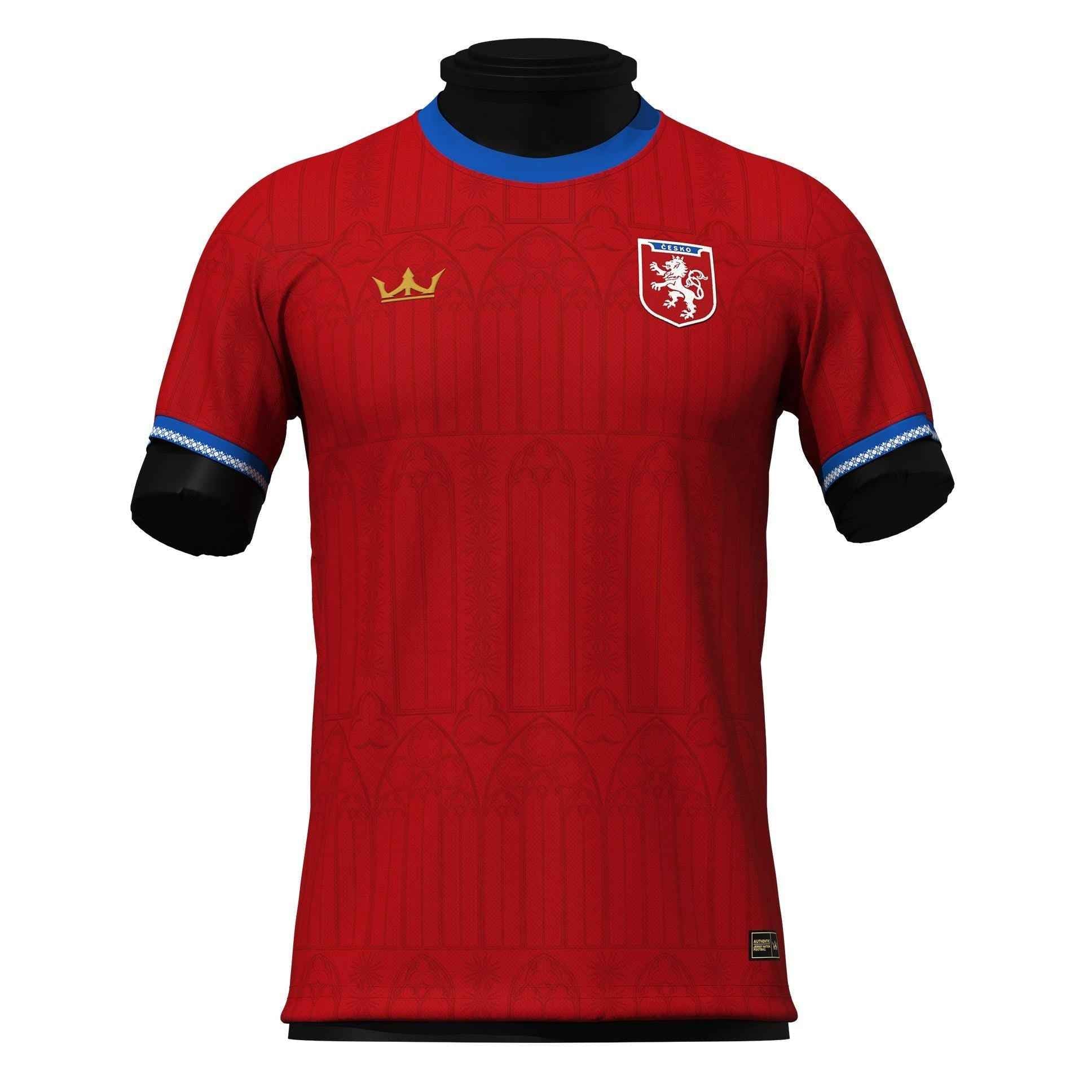 Custom Czech Republic Heritage Custom Football Jersey