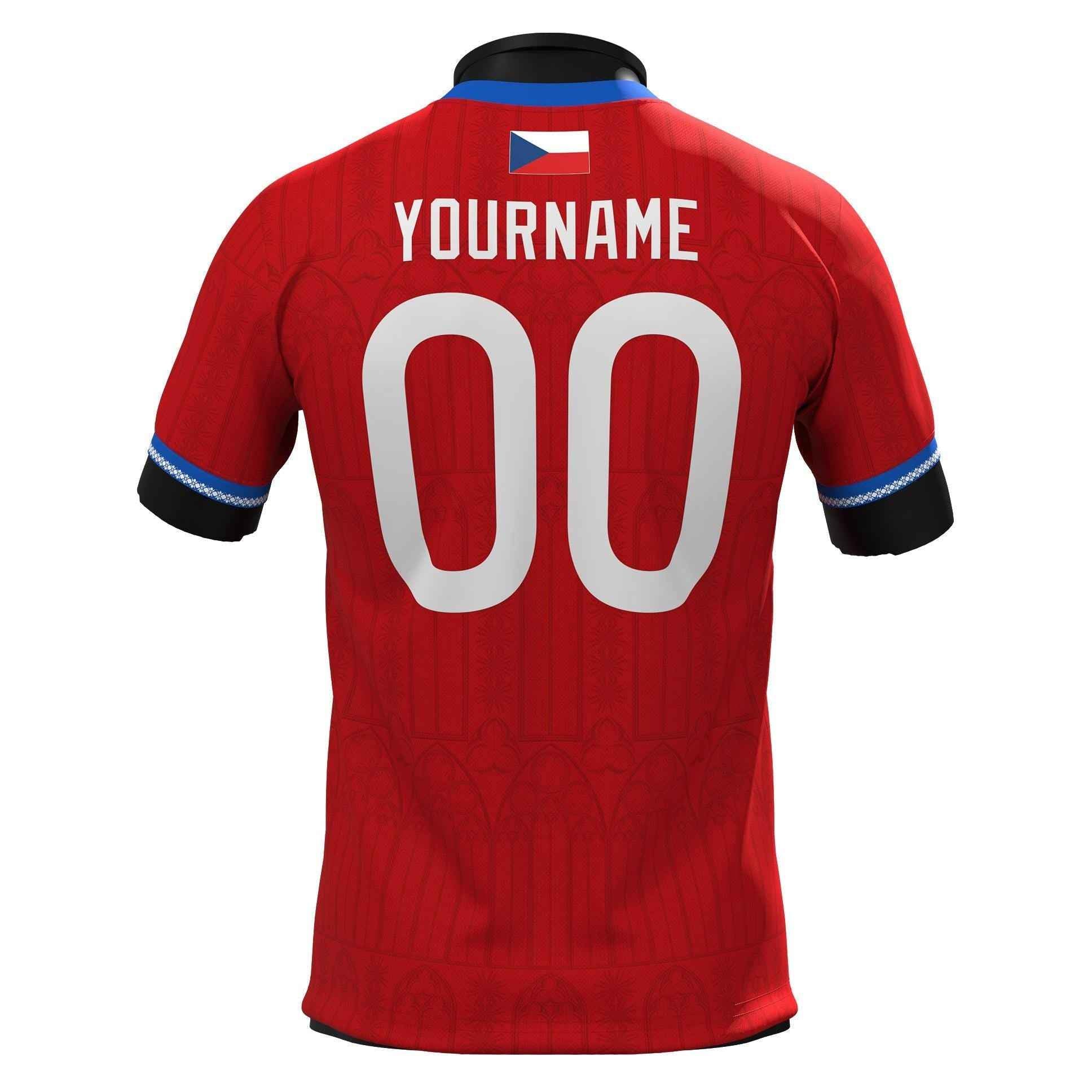 Custom Czech Republic Heritage Custom Football Jersey