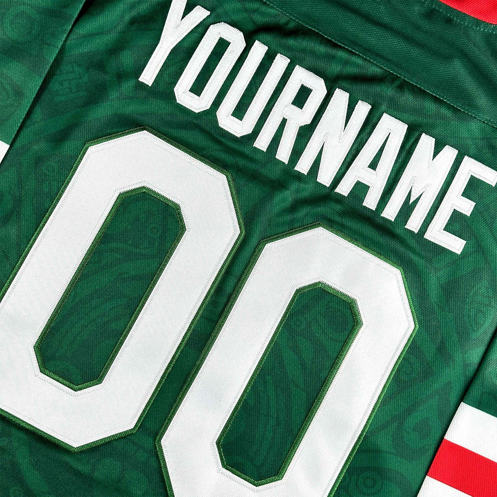 Custom Mexico Heritage Custom Hockey Jersey