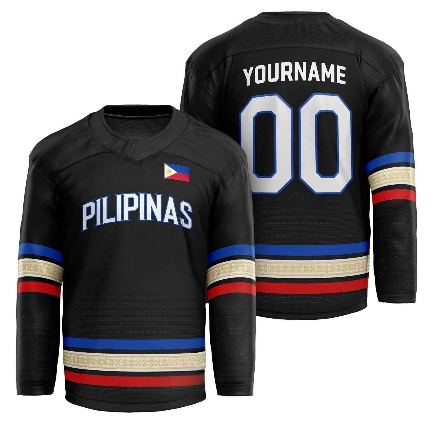 Custom Philippines Heritage Custom Hockey Jersey