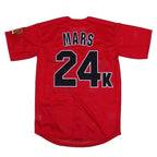Back side Custom Hooligans 'Mars' 24K Baseball Jersey