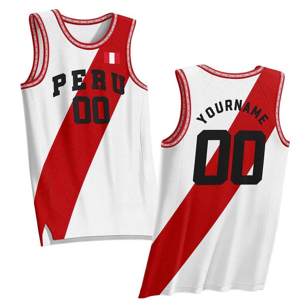 Custom Peru Heritage Custom Basketball Jersey