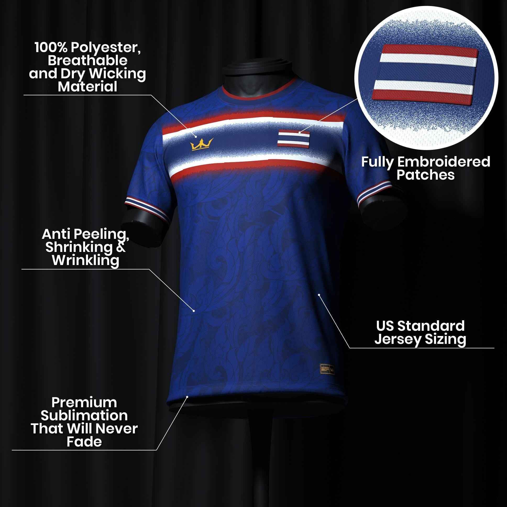 Custom Thailand Heritage Custom Football Jersey