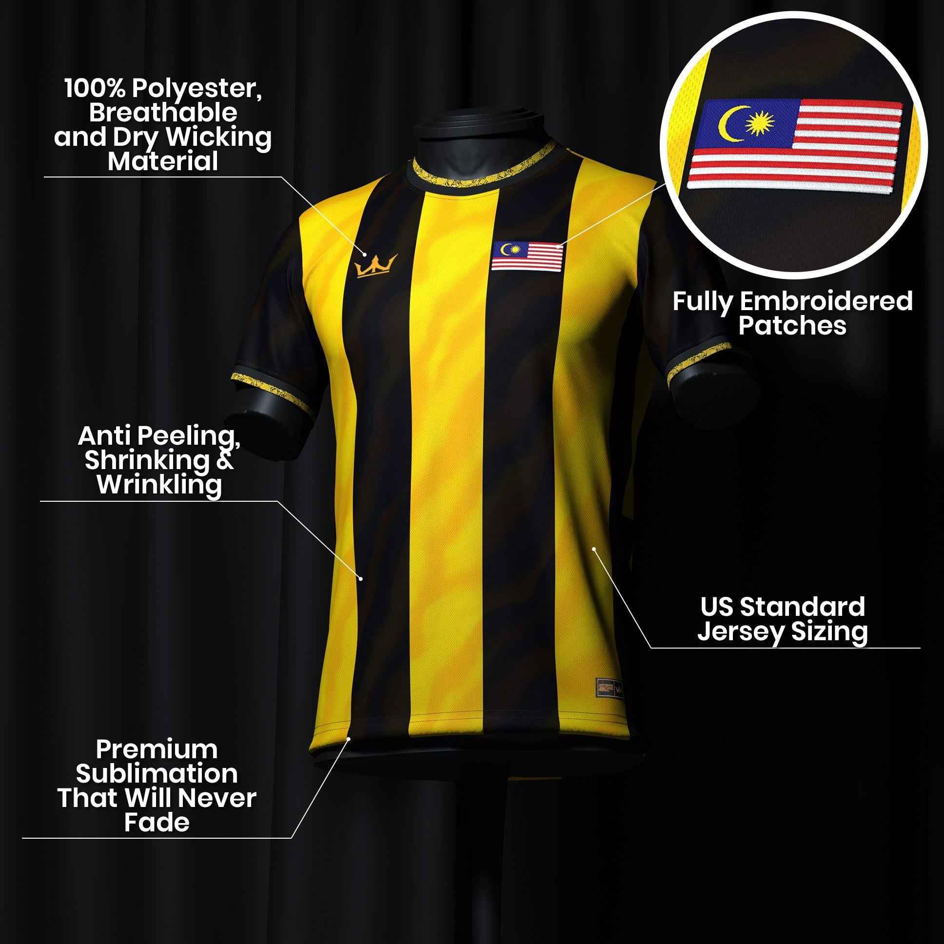 Custom Malaysia Heritage Custom Football Jersey
