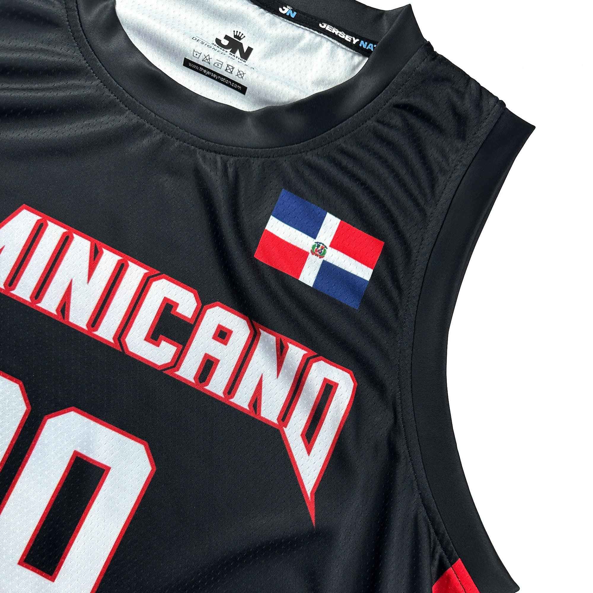 Custom Dominican Republic Heritage Custom Basketball Jersey