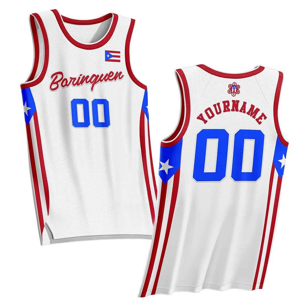 Custom Puerto Rico Heritage Custom Basketball Jersey