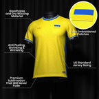 Custom Ukraine Heritage Custom Football Jersey