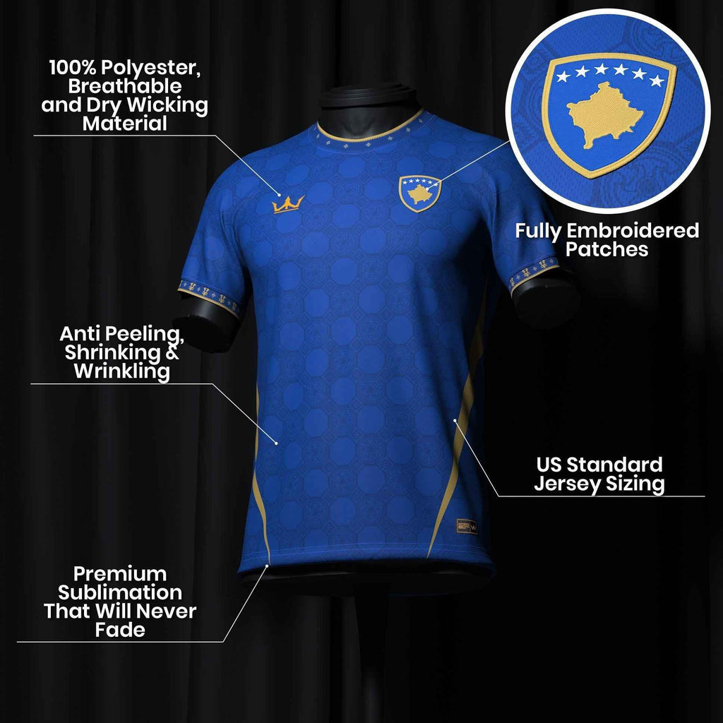 Custom Kosova Heritage Custom Football Jersey