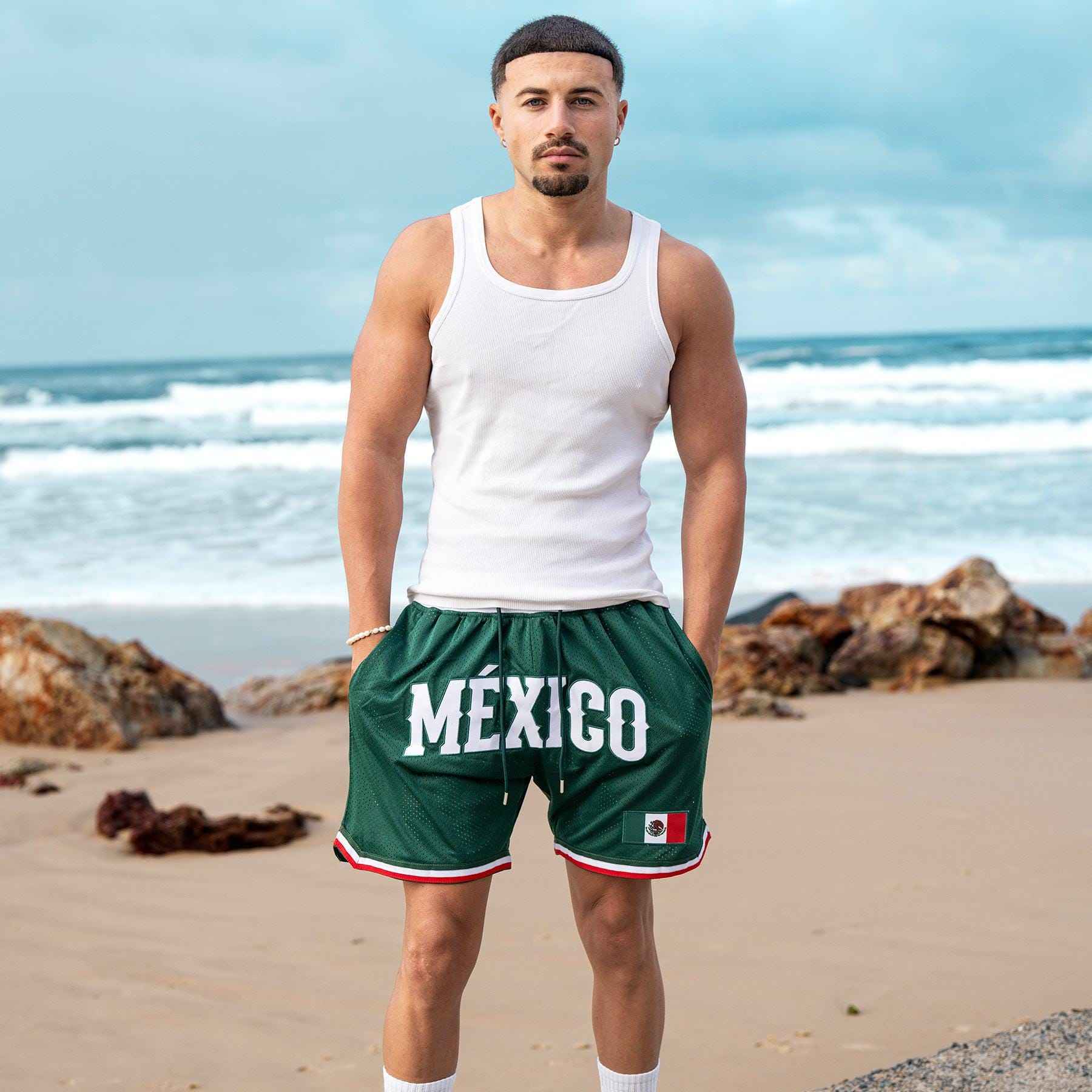 Custom Mexico Heritage Basketball Shorts