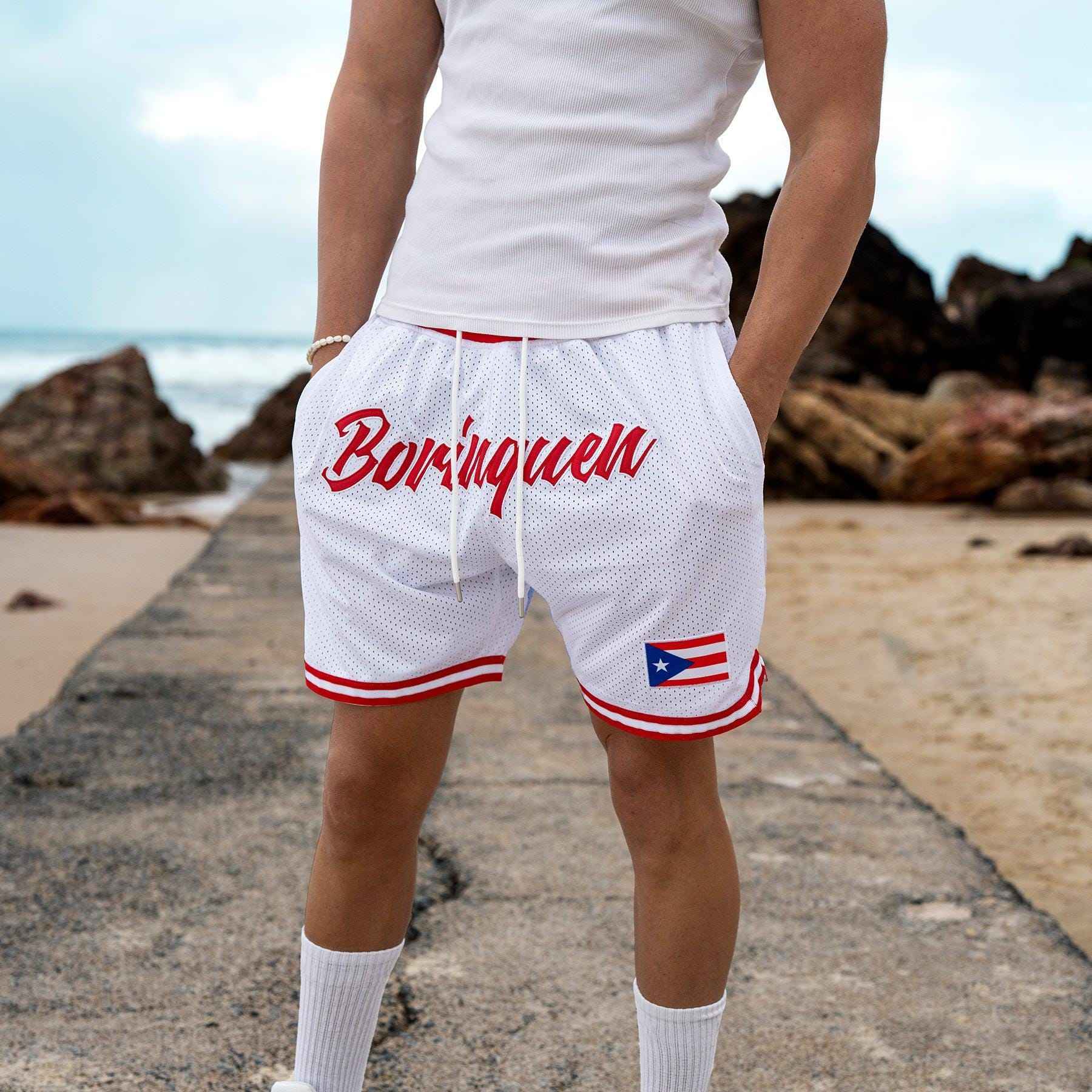 Custom Puerto Rico 'Borinquen' Heritage Basketball Shorts