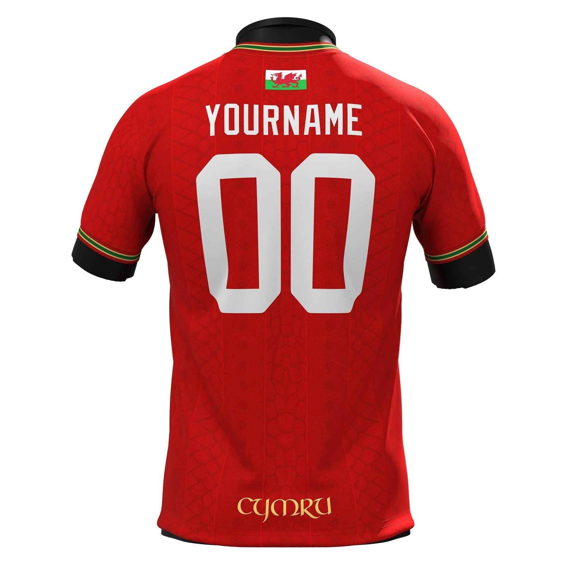 Custom Wales Heritage Custom Football Jersey