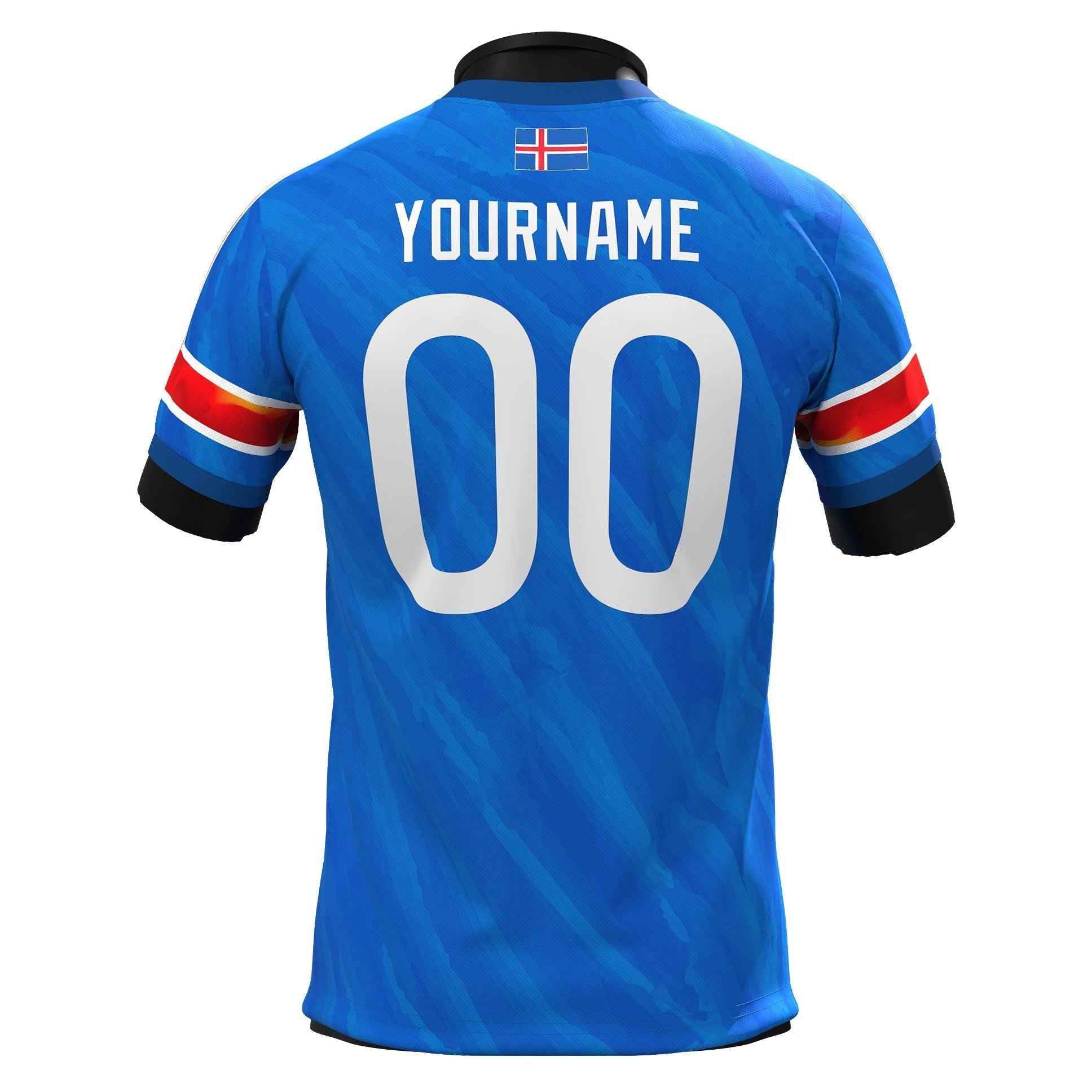 Custom Iceland Heritage Custom Football Jersey