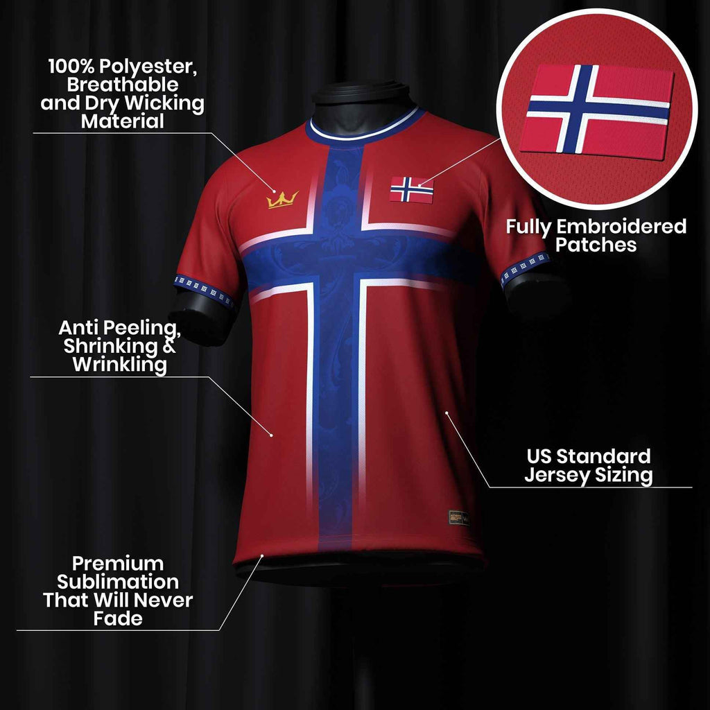 Custom Norway Heritage Custom Football Jersey