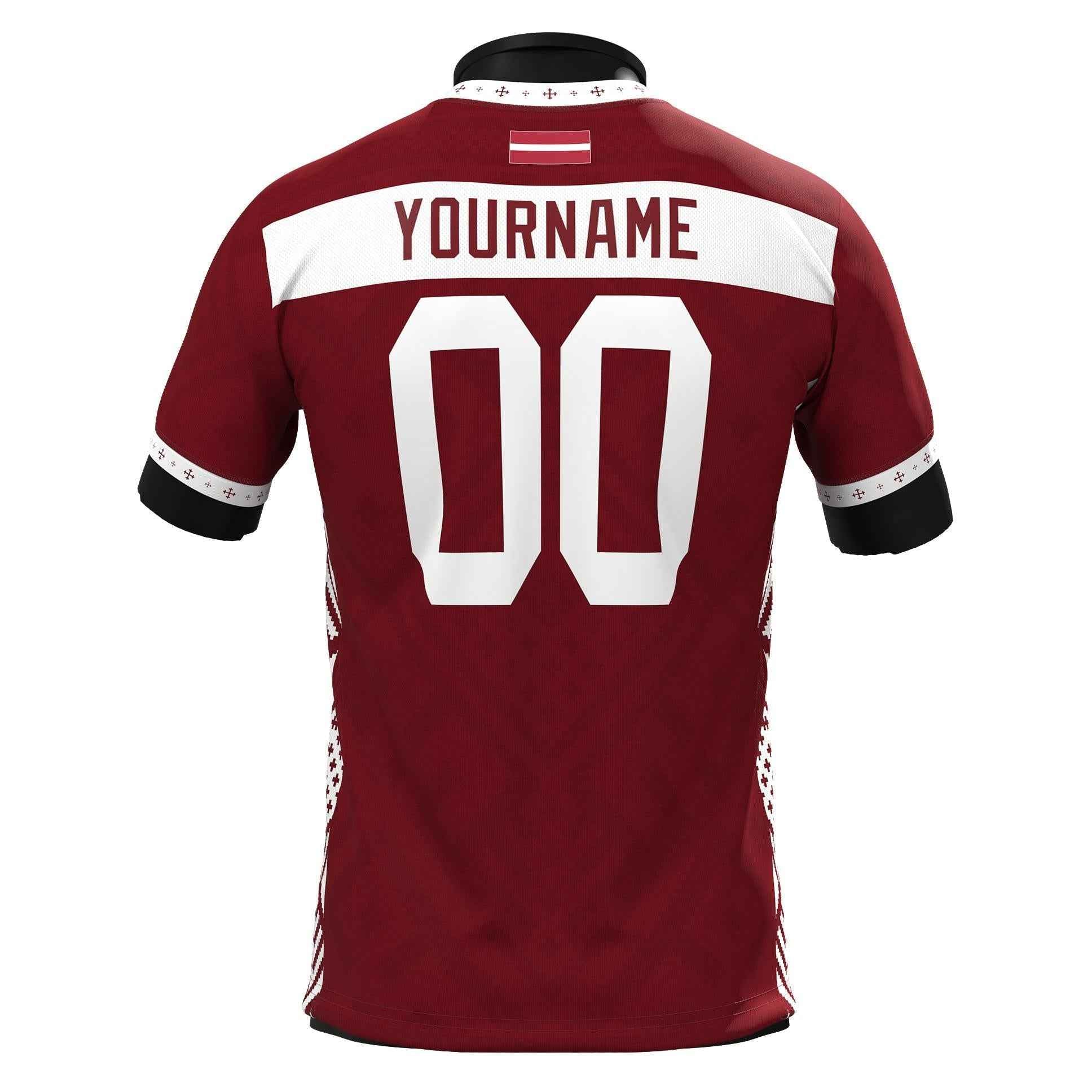 Custom Latvia Heritage Custom Football Jersey