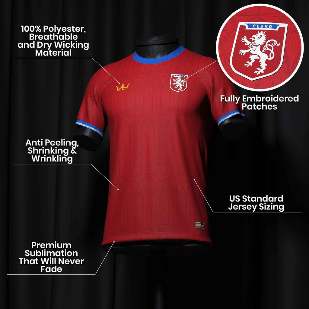 Custom Czech Republic Heritage Custom Football Jersey