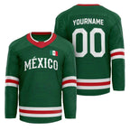 Custom Mexico Heritage Custom Hockey Jersey