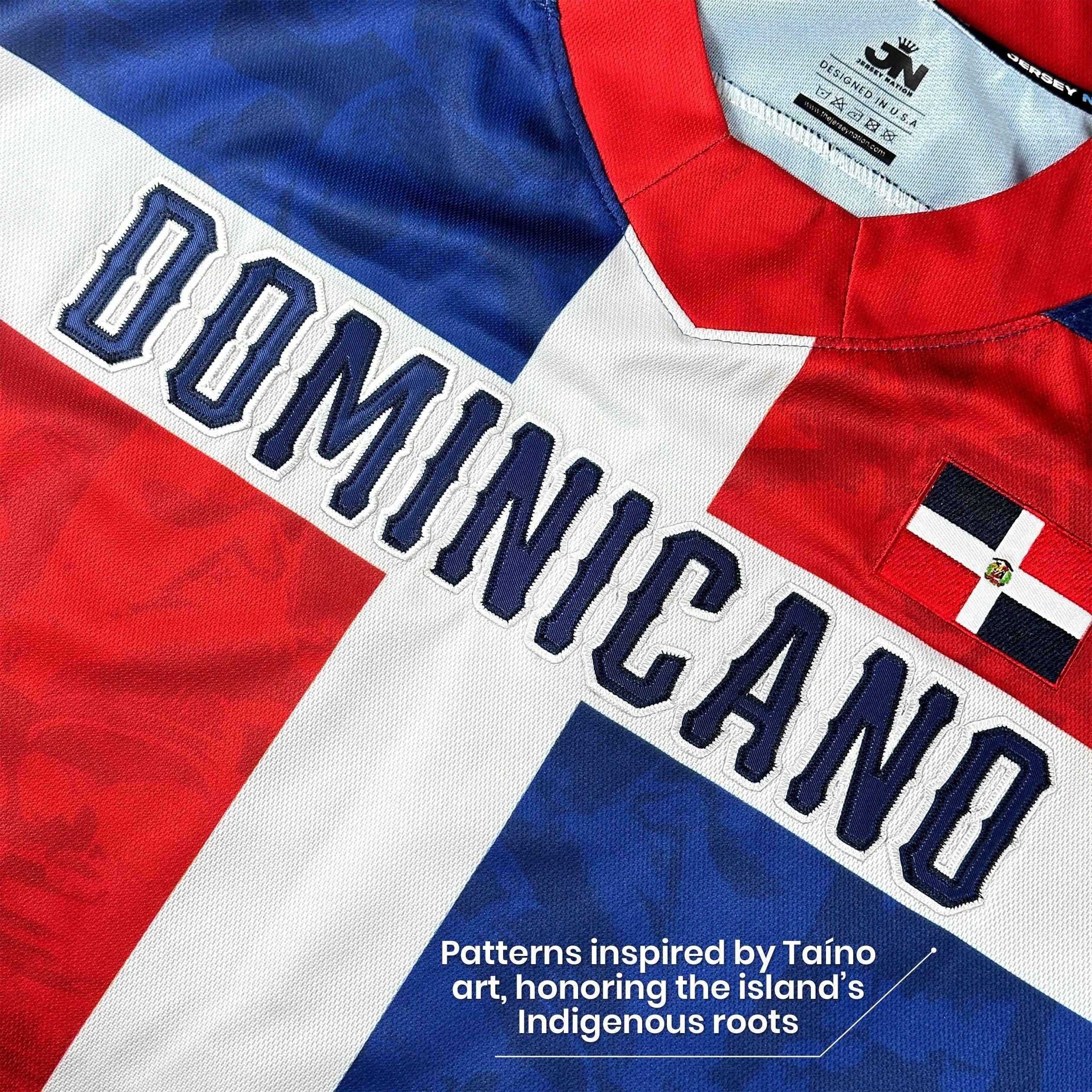 Custom Dominican Republic Heritage Custom Hockey Jersey