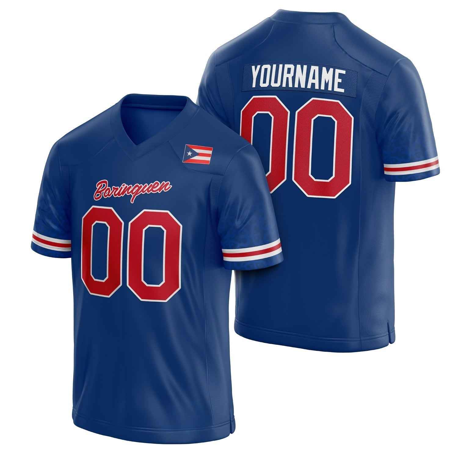 Puerto Rico Heritage Custom Football Jersey