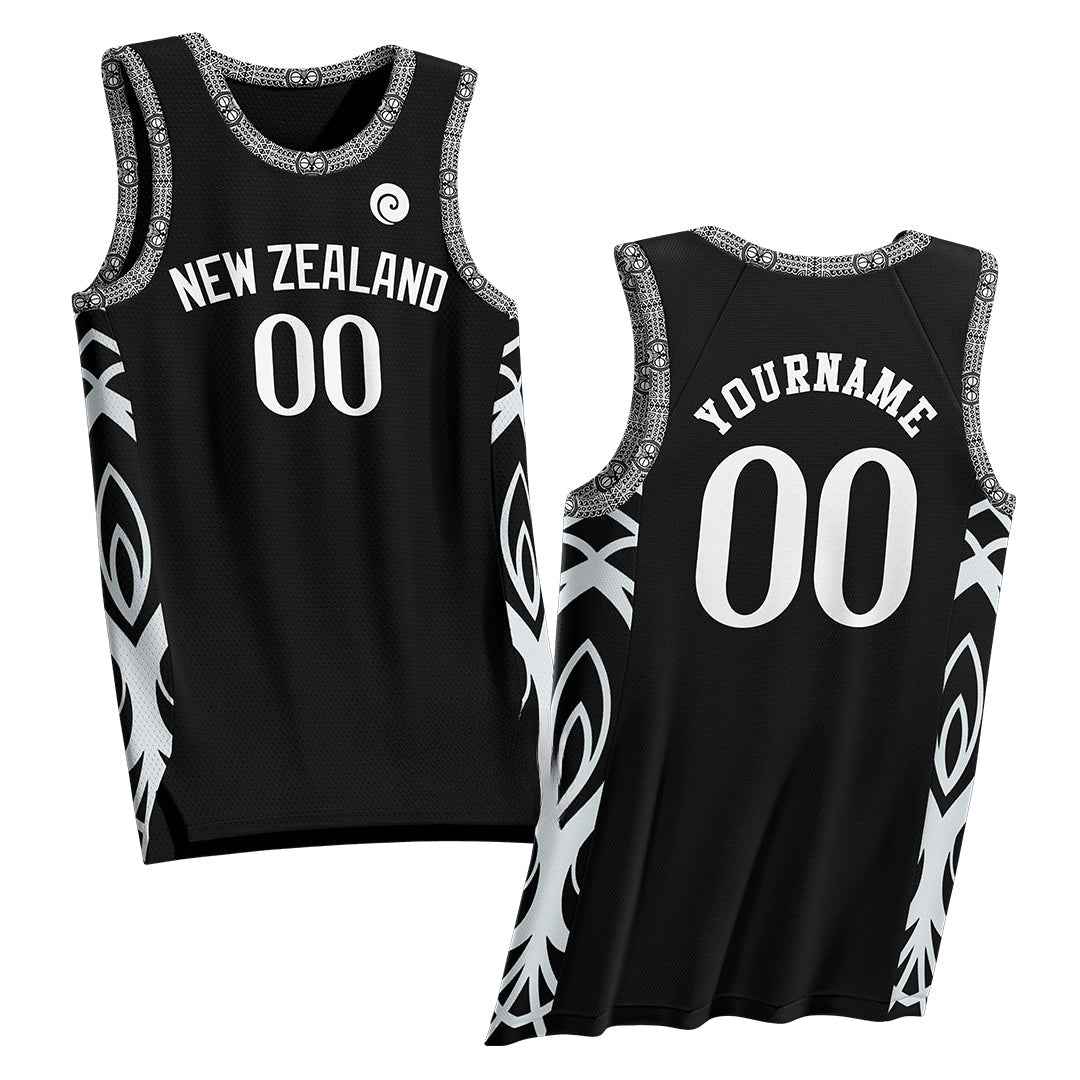New Zealand Heritage Custom Basketball Jersey