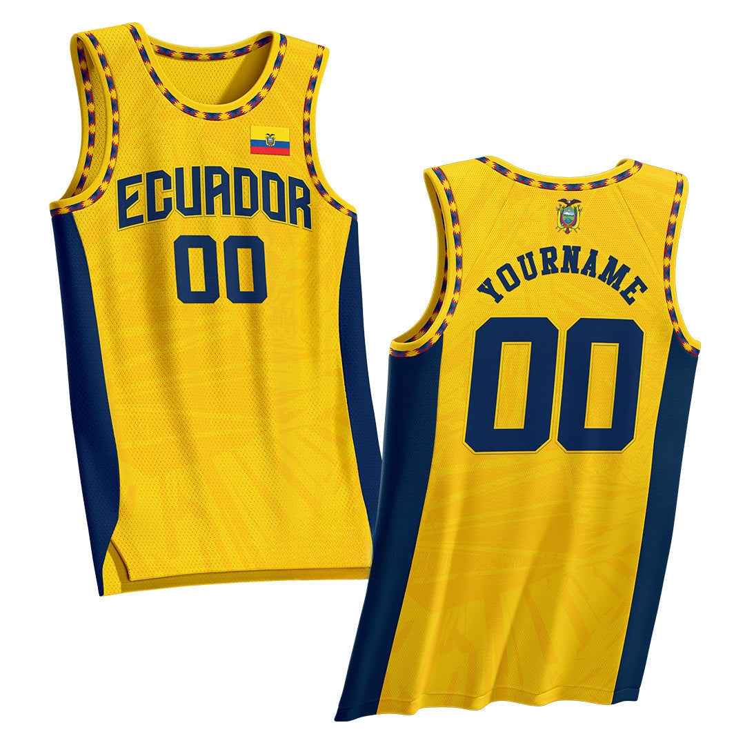 Ecuador Heritage Custom Basketball Jersey