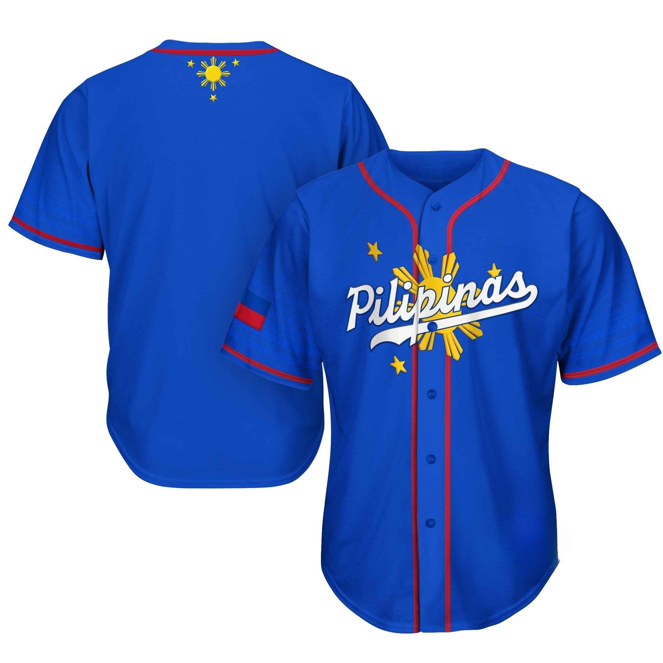 Philippines 'Three Stars & a Sun' Baseball Jersey