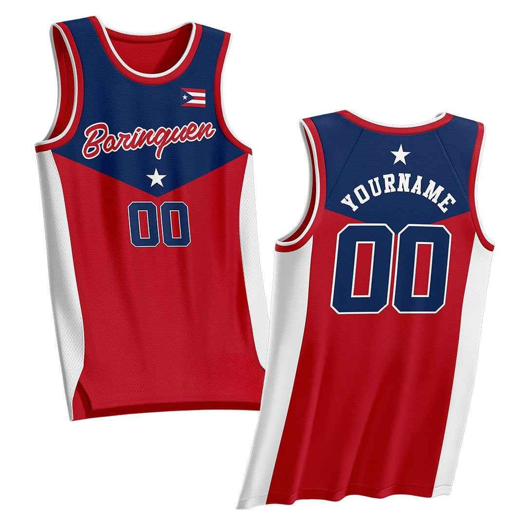 Puerto Rico Heritage Custom Basketball Jersey
