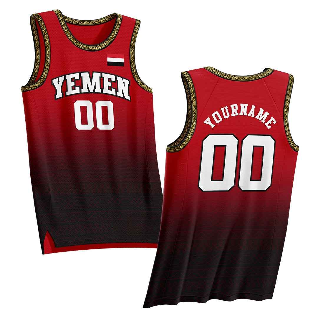 Yemen Heritage Custom Basketball Jersey