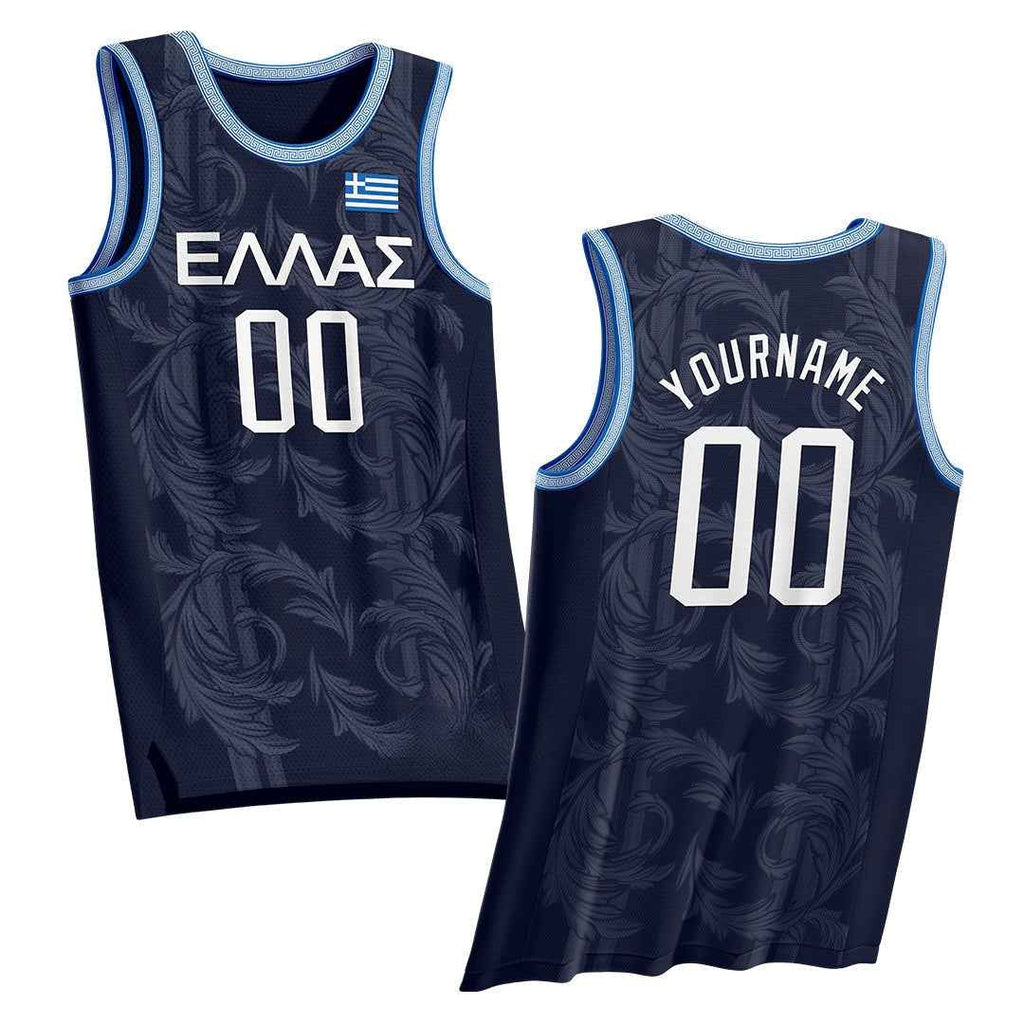 Greece Heritage Custom Basketball Jersey