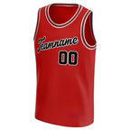 Red Black-White Custom Basketball Jersey
