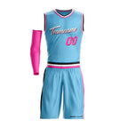 Vice City Blue Custom Basketball Team Uniform Set
