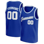 Blue-White Custom Basketball Jersey