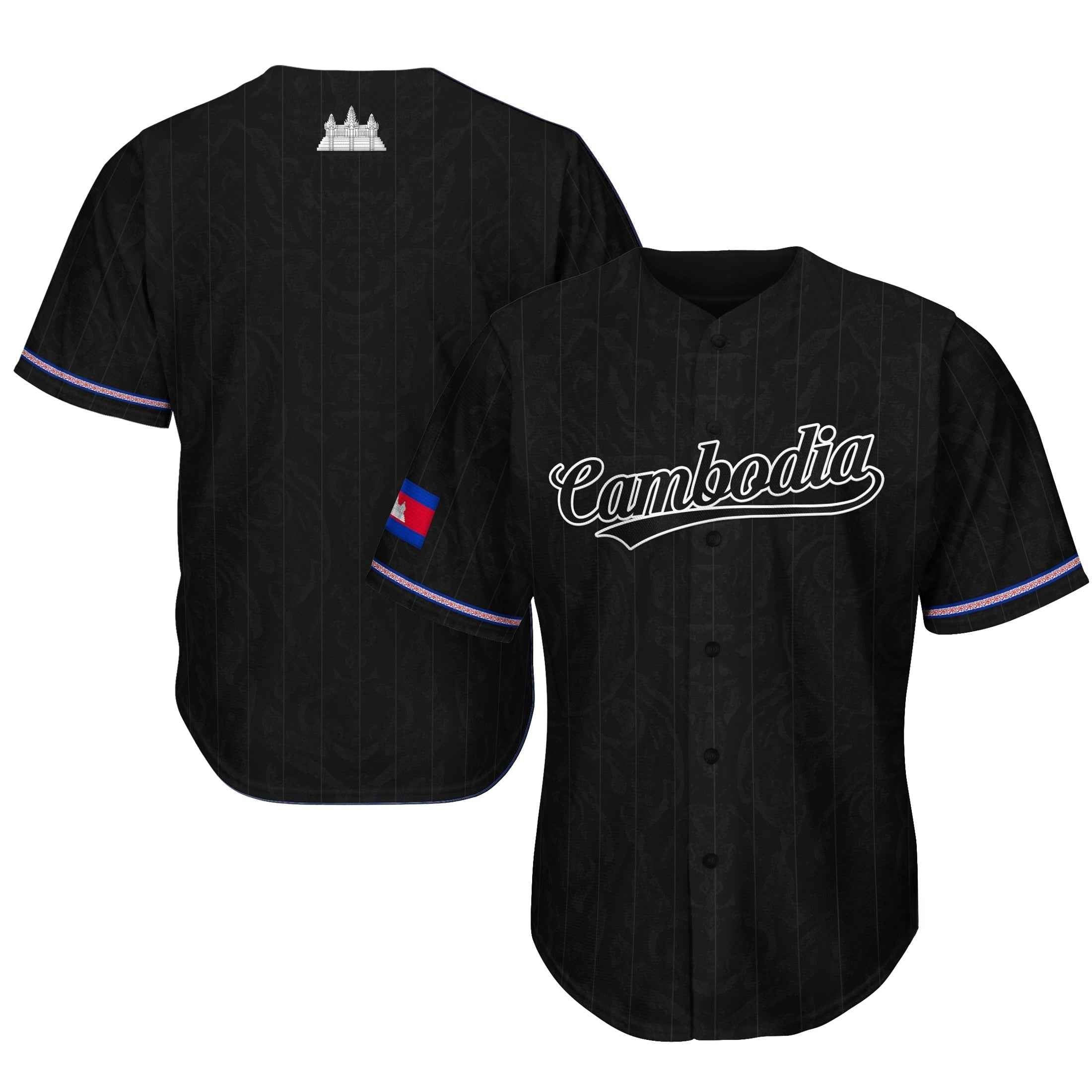 Cambodia 'Angkor Wat' Baseball Jersey