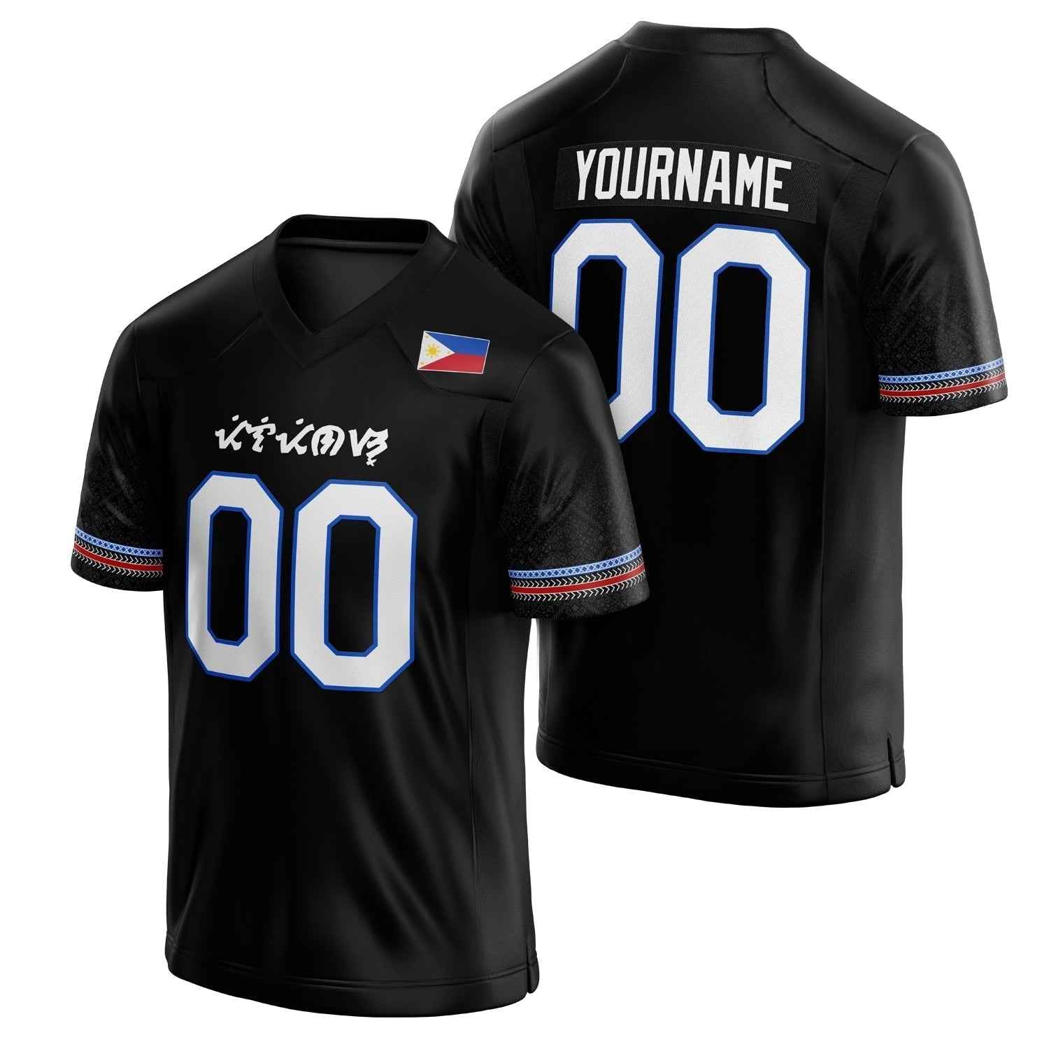 Philippines Heritage Custom Football Jersey