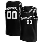 Black-White Custom Basketball Jersey