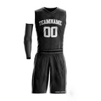 Midnight Black Custom Basketball Team Uniform Set
