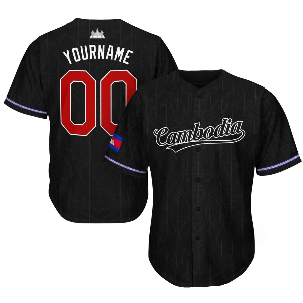 Cambodia 'Angkor Wat' Baseball Jersey