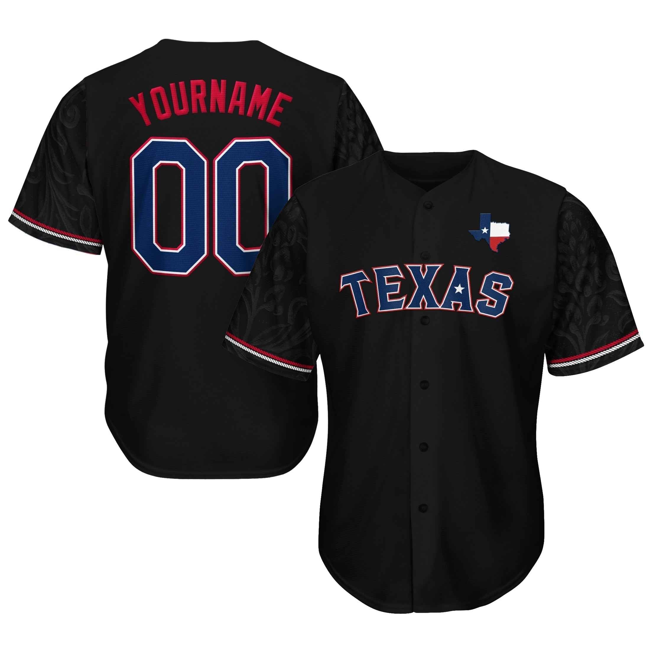 Texas Lone Star Heritage Custom Baseball Jersey