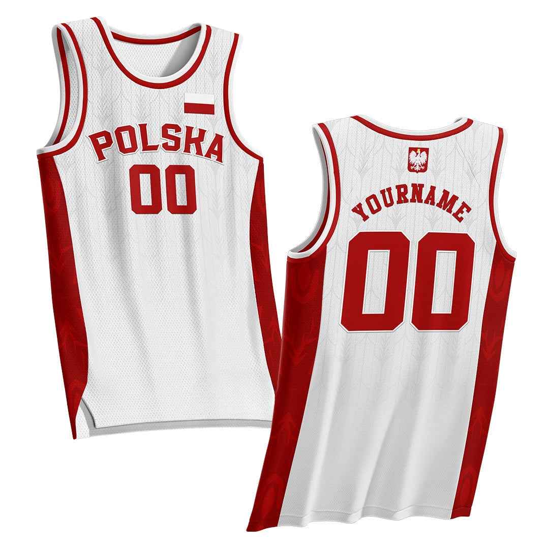 Poland Heritage Custom Basketball Jersey