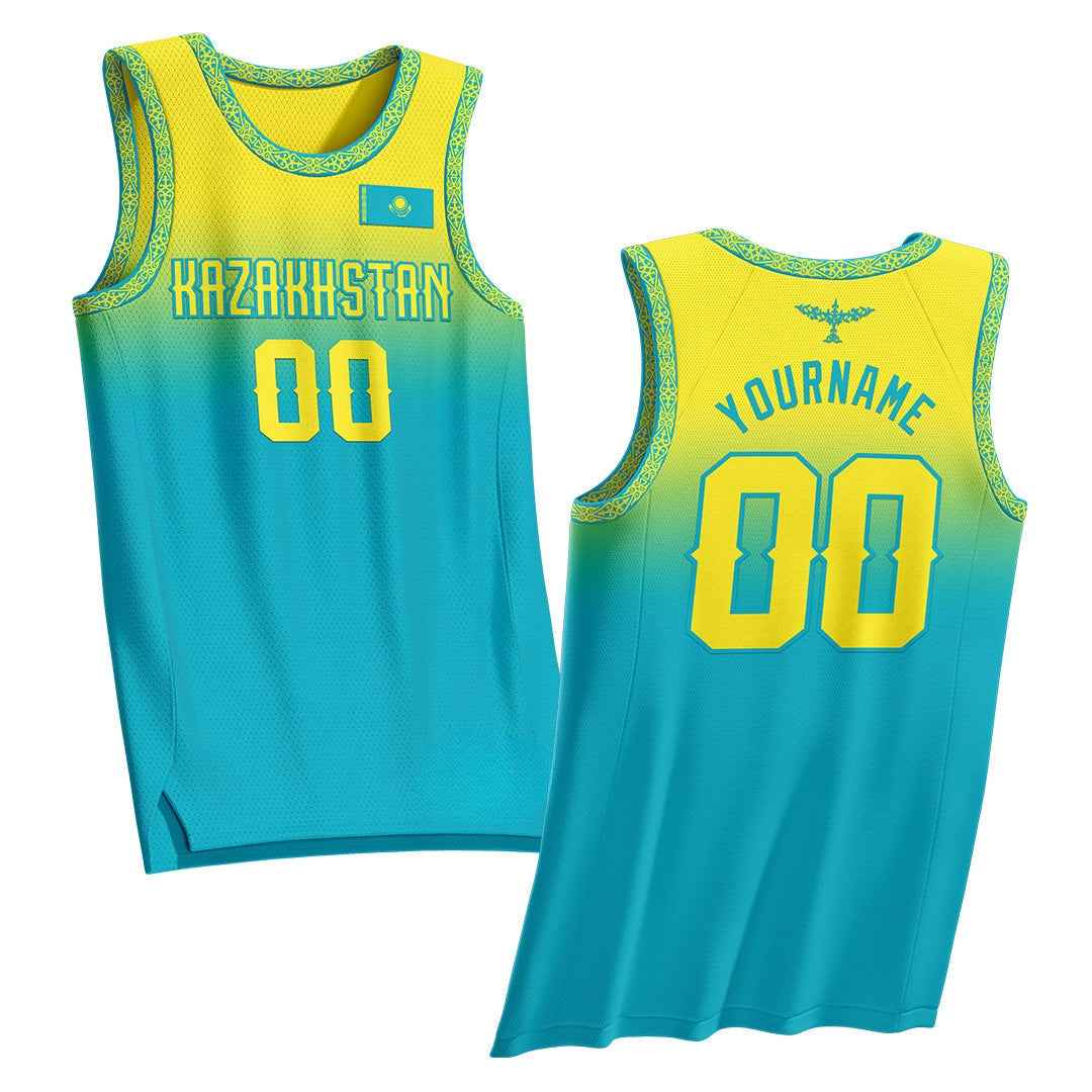 Kazakhstan Custom Basketball Jersey