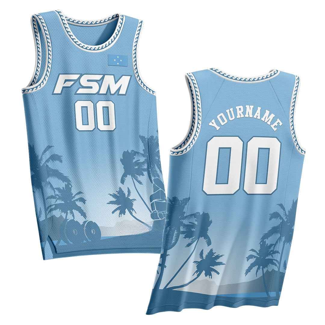 FSM Micronesia Heritage Custom Basketball Jersey