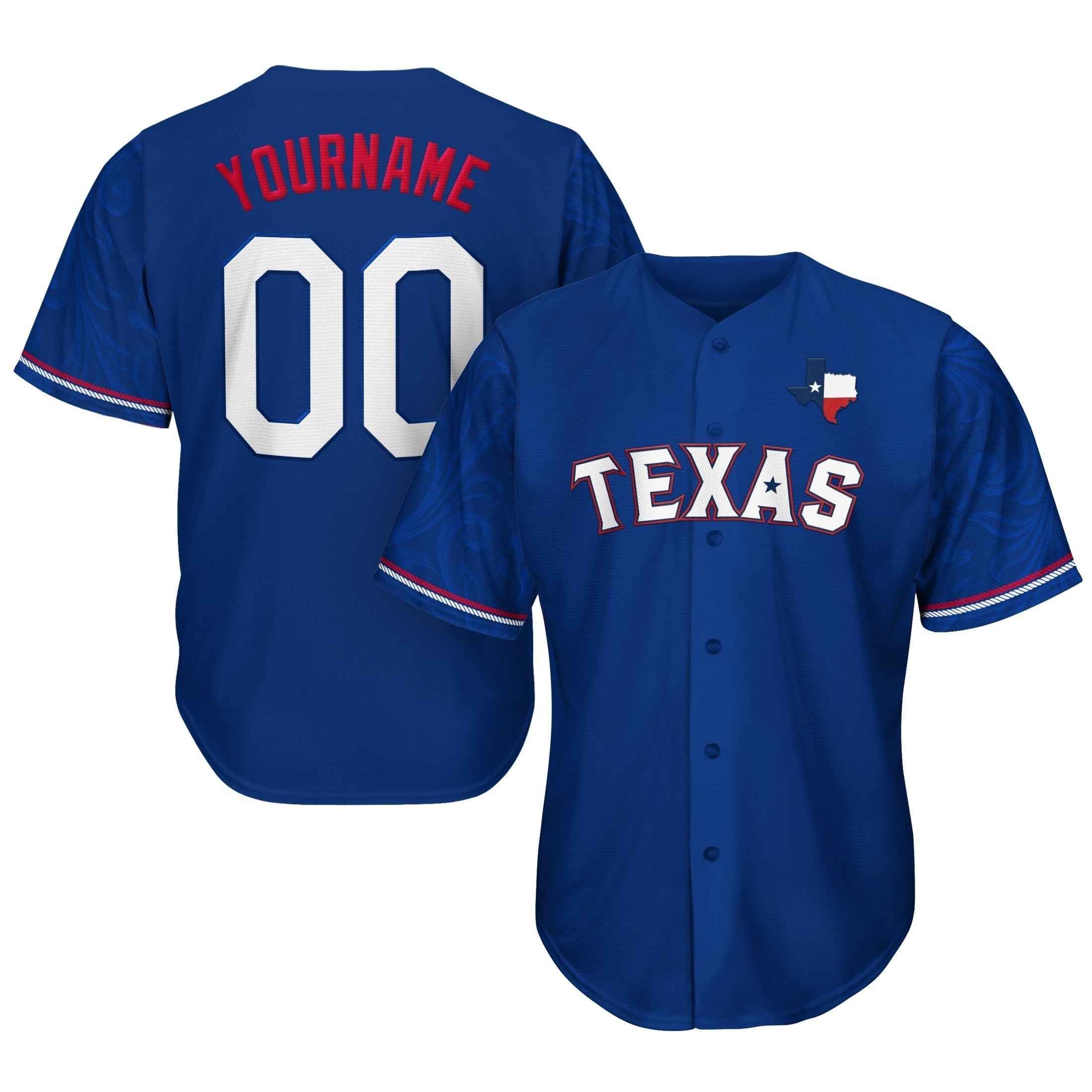Texas Lone Star Heritage Custom Baseball Jersey