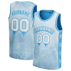 Icy Blue Custom Basketball Jersey